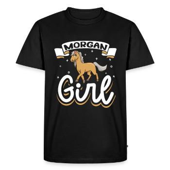 Morgan Fille - T-shirt Premium bio Homme - noir - Devant - Nico (187cm)