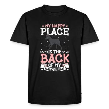 Mon endroit préféré - Hanovrien - T-shirt Premium bio Homme - noir - Devant - Nico (187cm)