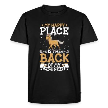 Mon endroit préféré - Morgan - T-shirt Premium bio Homme - noir - Devant - Nico (187cm)
