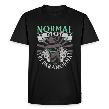 Try Paranormal - Ghostbusters - Men's Premium Organic T-Shirt - black - Front - Nico (187cm)