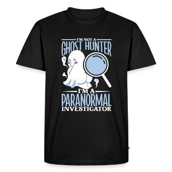 Je suis un enquêteur paranormal - T-shirt Premium bio Homme - noir - Devant - Nico (187cm)
