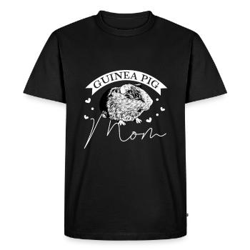 Propriétaire de cochon d’Inde - maman cochon d’Inde - T-shirt Premium bio Homme - noir - Devant - Nico (187cm)