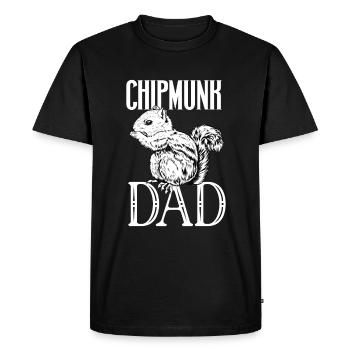 Propriétaire de tamia - papa tamia - T-shirt Premium bio Homme - noir - Devant - Nico (187cm)