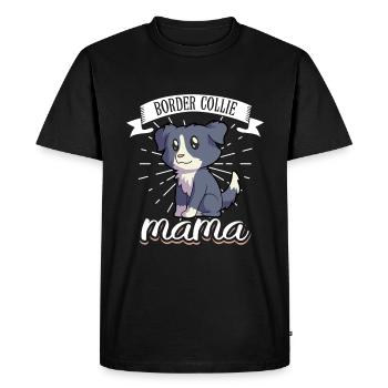 Border Collie Mama - Border Collie - T-shirt Premium bio Homme - noir - Devant - Nico (187cm)