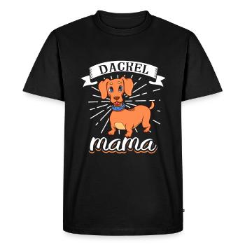 Teckel Maman - Teckel - T-shirt Premium bio Homme - noir - Devant - Nico (187cm)