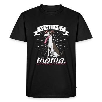 Whippet Maman - Whippet - T-shirt Premium bio Homme - noir - Devant - Nico (187cm)