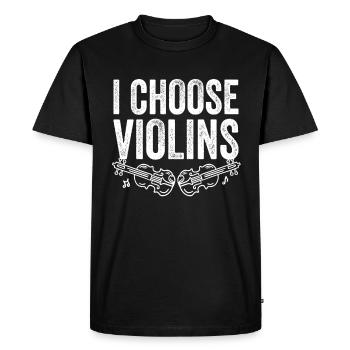 Violoniste Je choisis les violons Violoniste Violoniste - T-shirt Premium bio Homme - noir - Devant - Nico (187cm)