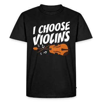 Violoniste Je choisis les violons Violoniste Violoniste - T-shirt Premium bio Homme - noir - Devant - Nico (187cm)