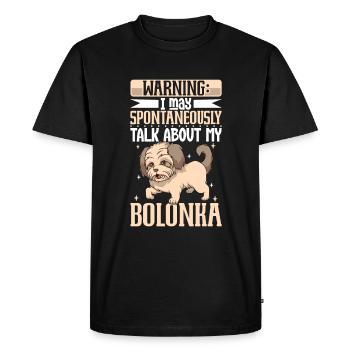 Bolonka Zwetna Amoureux - T-shirt Premium bio Homme - noir - Devant - Nico (187cm)