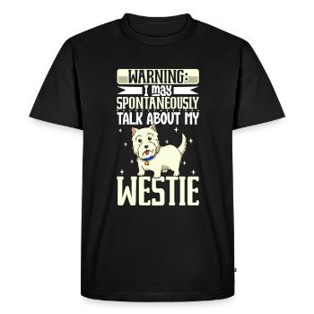 Amoureux du West Highland Terrier - T-shirt Premium bio Homme - noir - Devant - Nico (187cm)