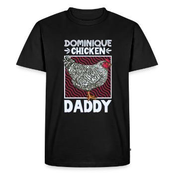 Papa Dominique - T-shirt Premium bio Homme - noir - Devant - Nico (187cm)