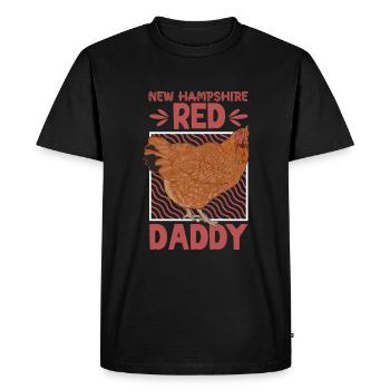 Papa du New Hampshire - T-shirt Premium bio Homme - noir - Devant - Nico (187cm)