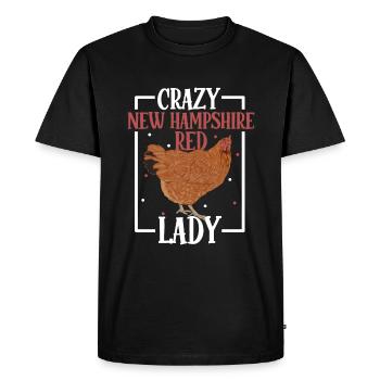 Folle dame du New Hampshire - New Hampshire - T-shirt Premium bio Homme - noir - Devant - Nico (187cm)