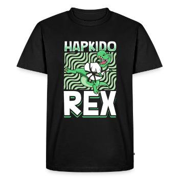 TREX - Hapkido Rex - T-shirt Premium bio Homme - noir - Devant - Nico (187cm)