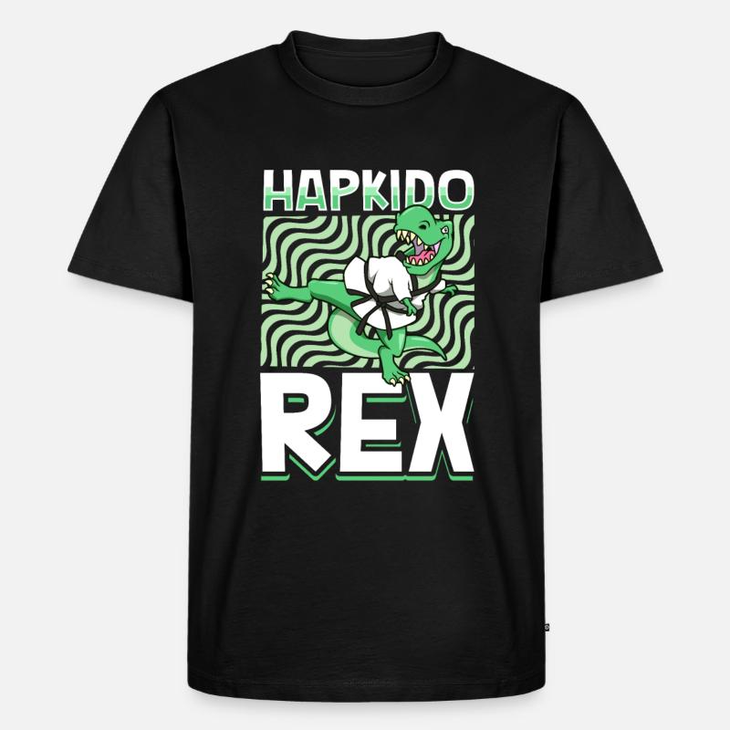 TREX - Hapkido Rex - Männer Premium Bio T-Shirt - Schwarz