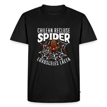 Chilean angle spider - Men's Premium Organic T-Shirt - black - Front - Nico (187cm)