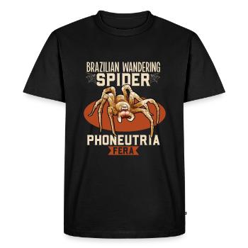 Brazilian Wandering Spider - Men's Premium Organic T-Shirt - black - Front - Nico (187cm)