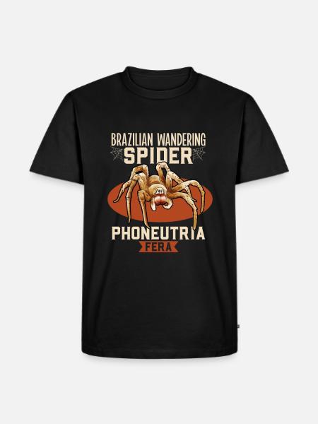 Araignée errante brésilienne - T-shirt Premium bio Homme - noir