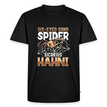 Six-eyed sand spider - Men's Premium Organic T-Shirt - black - Front - Nico (187cm)