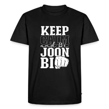 Keep Calm - Tang so Do - Men's Premium Organic T-Shirt - black - Front - Nico (187cm)