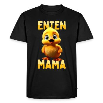 Canards Maman Fête des Mères Canetons Mignons Mère Canard - T-shirt Premium bio Homme - noir - Devant - Nico (187cm)