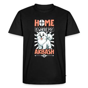 Accueil - Akbas - T-shirt Premium bio Homme - noir - Devant - Nico (187cm)