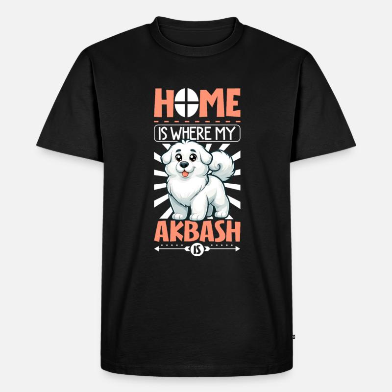 Zuhause - Akbas - Männer Premium Bio T-Shirt - Schwarz