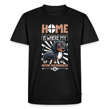 Home - Alpine Dachsbracke - Men's Premium Organic T-Shirt - black - Front - Nico (187cm)