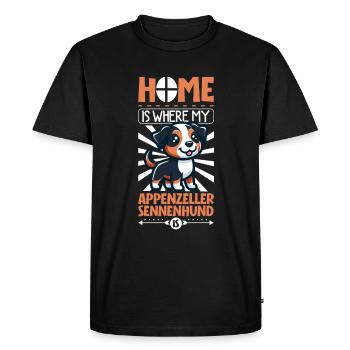 Accueil - Bouvier d’Appenzeller - T-shirt Premium bio Homme - noir - Devant - Nico (187cm)
