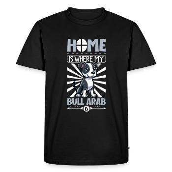 Home - Bull Arab - Men's Premium Organic T-Shirt - black - Front - Nico (187cm)