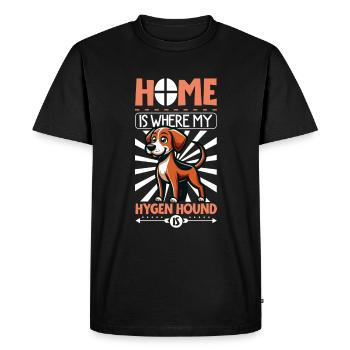 Accueil - Hygenhund - T-shirt Premium bio Homme - noir - Devant - Nico (187cm)