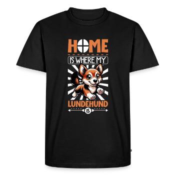 Page d’accueil - Norwegian Lundehund - T-shirt Premium bio Homme - noir - Devant - Nico (187cm)