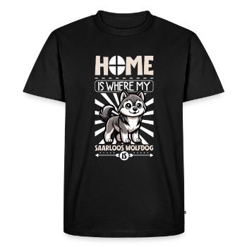 Page d’accueil - Saarlooswolfhund - T-shirt Premium bio Homme - noir - Devant - Nico (187cm)