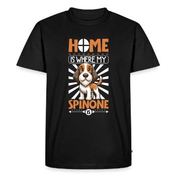 Accueil - Spinone Italiano - T-shirt Premium bio Homme - noir - Devant - Nico (187cm)