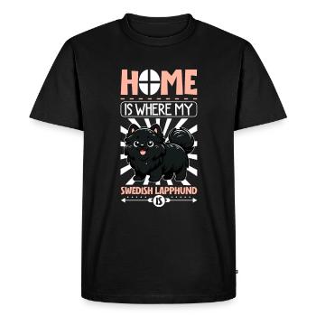 Accueil - Laponie suédoise - T-shirt Premium bio Homme - noir - Devant - Nico (187cm)