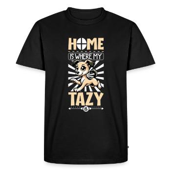 Accueil - Tazi d’Asie centrale - T-shirt Premium bio Homme - noir - Devant - Nico (187cm)
