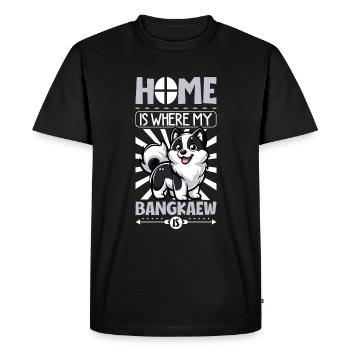 Home - Thai Bangkaew Dog - Men's Premium Organic T-Shirt - black - Front - Nico (187cm)