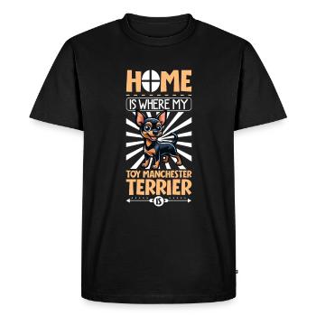 Accueil - Manchester Terrier - T-shirt Premium bio Homme - noir - Devant - Nico (187cm)