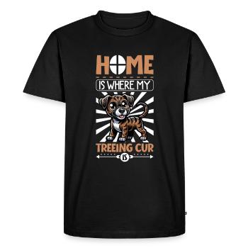 Accueil - Treeing Cur - T-shirt Premium bio Homme - noir - Devant - Nico (187cm)