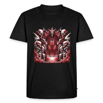 Demons and Hellgates - Men's Premium Organic T-Shirt - black - Front - Nico (187cm)