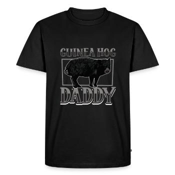 Guinea Hog Papa - Men's Premium Organic T-Shirt - black - Front - Nico (187cm)