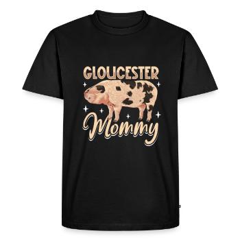 Gloucestershire Old Spot Pig Mom - Men's Premium Organic T-Shirt - black - Front - Nico (187cm)