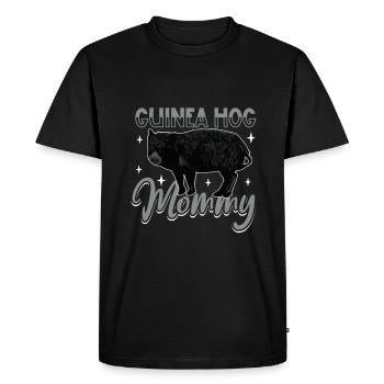 Guinea Hog Mama - Men's Premium Organic T-Shirt - black - Front - Nico (187cm)