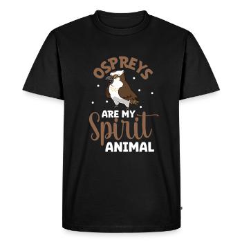 Animal préféré - Balbuzard pêcheur - T-shirt Premium bio Homme - noir - Devant - Nico (187cm)