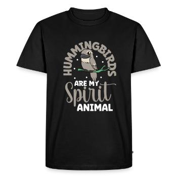 Animal préféré - Grenouille fauve - T-shirt Premium bio Homme - noir - Devant - Nico (187cm)