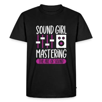 Sound Girl - Sound Engineer - Men's Premium Organic T-Shirt - black - Front - Nico (187cm)