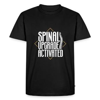 Mise à niveau de la colonne vertébrale activée - Chirurgie du dos - T-shirt Premium bio Homme - noir - Devant - Nico (187cm)