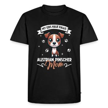 Maman Pinscher autrichienne - T-shirt Premium bio Homme - noir - Devant - Nico (187cm)