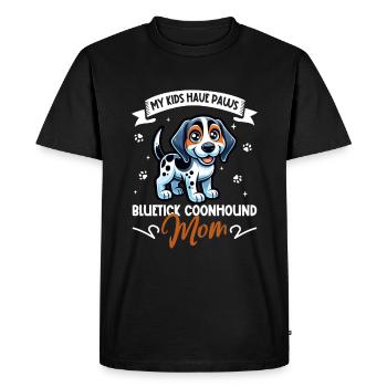 Bluetick Coonhound Maman - T-shirt Premium bio Homme - noir - Devant - Nico (187cm)