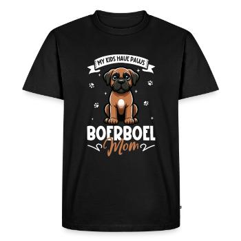 Boerboel Mom - Men's Premium Organic T-Shirt - black - Front - Nico (187cm)